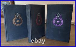 LORD OF THE RINGS TRILOGY Second Edition Hardcovers 1978 with fold out maps