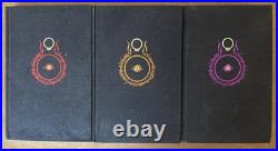 LORD OF THE RINGS TRILOGY Second Edition Hardcovers 1978 with fold out maps
