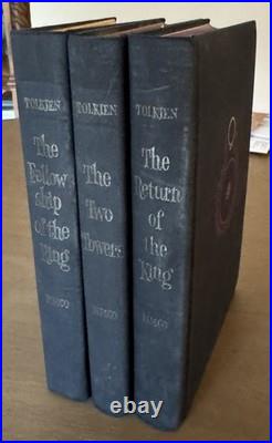 LORD OF THE RINGS TRILOGY Second Edition Hardcovers 1978 with fold out maps