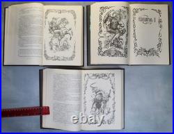 LORD OF THE RINGS Tolkien fantasy RARE Russian books Set 3 il. Leo Hao