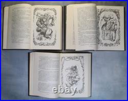 LORD OF THE RINGS Tolkien fantasy RARE Russian books Set 3 il. Leo Hao