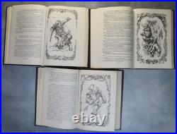 LORD OF THE RINGS Tolkien fantasy RARE Russian books Set 3 il. Leo Hao