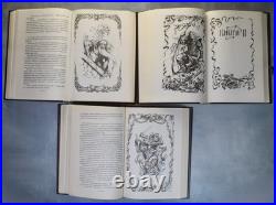LORD OF THE RINGS Tolkien fantasy RARE Russian books Set 3 il. Leo Hao