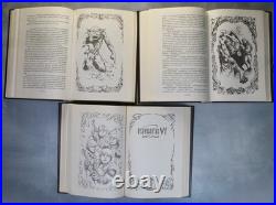 LORD OF THE RINGS Tolkien fantasy RARE Russian books Set 3 il. Leo Hao
