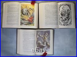 LORD OF THE RINGS Tolkien fantasy RARE Russian books Set 3 il. Leo Hao