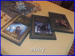 LORD OF THE RINGS VISUAL COMPANION SET IN 3 VOLUMES Easton Press FINE RARE
