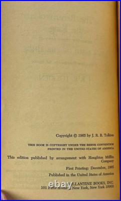 LORD OF THE RINGS by J. R. R. Tolkien 1ST EDITION Box Set paperback 1965 Remington