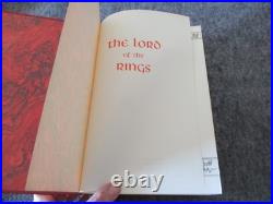 LORD OF THE RINGS by JRR TOLKIEN 1974 HC COLLECTORS ED FIRST PRINTING withMAP+CASE