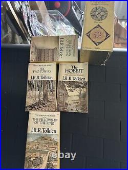 LOT Of 8 VINTAGE Books JRR Tolkien 1977 Hobbit Lord Of The Rings CollectibleSets