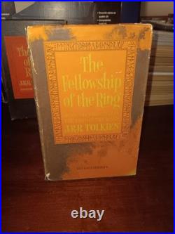 Lord Of Rings JRR Tolkien Book Box Set Houghton Mifflin 2nd Edition Revised 1965