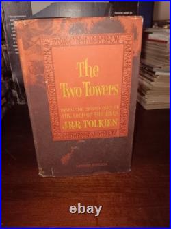 Lord Of Rings JRR Tolkien Book Box Set Houghton Mifflin 2nd Edition Revised 1965