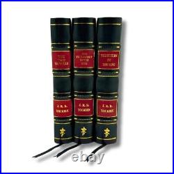 Lord Of The Ring (3 book Set black leather) Premium Leather Bound