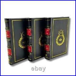 Lord Of The Ring (3 book Set black leather) Premium Leather Bound