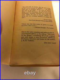 Lord Of The Rings, 1965. First Authorized Edition, Ballantine. Rare Green Cover