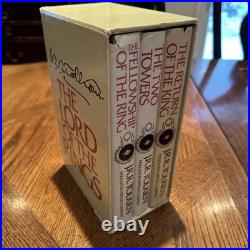 Lord Of The Rings Book Set Hardcover JRR Tolkien 2nd Edition 3 Pc Box Set Withmaps