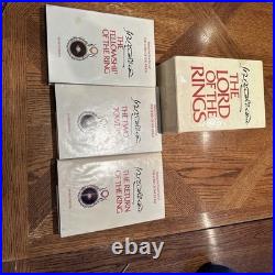 Lord Of The Rings Book Set Hardcover JRR Tolkien 2nd Edition 3 Pc Box Set Withmaps