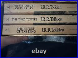 Lord Of The Rings Boxed Paperback PB Set J R R Tolkien Fellowship Towers + rare