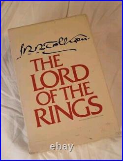 Lord Of The Rings Boxed Set Books Tolkien 2nd Edition 1985 HARDCOVERS MAPS