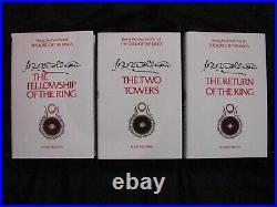 Lord Of The Rings Boxed Set Books Tolkien 2nd Edition 1985 HARDCOVERS MAPS