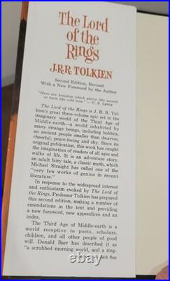Lord Of The Rings J. R. R Tolkien Vintage Book Trilogy 2nd ED 1965 Boxset + Maps