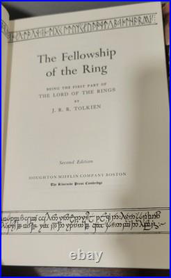 Lord Of The Rings J. R. R Tolkien Vintage Book Trilogy 2nd ED 1965 Boxset + Maps