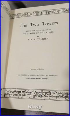 Lord Of The Rings J. R. R Tolkien Vintage Book Trilogy 2nd ED 1965 Boxset + Maps