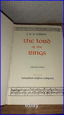Lord Of The Rings J. R. Tolkien Collectors Edition 2nd print 1966 HC Slipcase