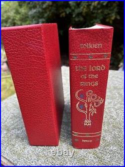 Lord Of The Rings J. R. Tolkien Collectors Edition Red Foil Embossed Hardcover