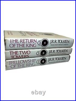 Lord Of The Rings Jrr Tolkien Hardcover With Dj Box Set 1978 Houghton With Maps