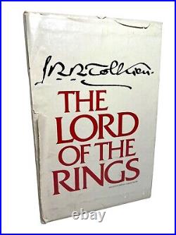 Lord Of The Rings Jrr Tolkien Hardcover With Dj Box Set 1978 Houghton With Maps