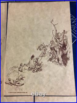 Lord Of The Rings Prints 1978 Quest Communications Tolkien NM Rare