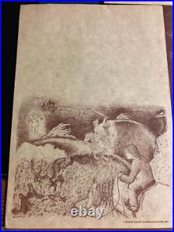 Lord Of The Rings Prints 1978 Quest Communications Tolkien NM Rare