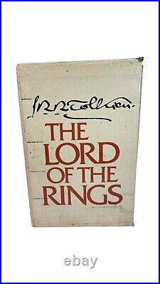 Lord Of The Rings Tolkien Box Set 1978 Second Ed HC/DJ With Maps VGC