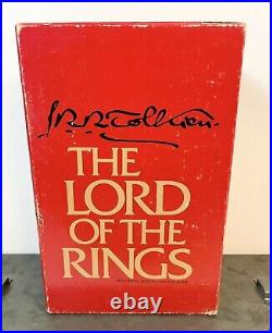 Lord Of The Rings Trilogy 1978 Box Set 2nd Edition withSlipcase Tolkien ORIGINAL