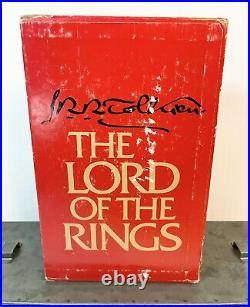 Lord Of The Rings Trilogy 1978 Box Set 2nd Edition withSlipcase Tolkien ORIGINAL