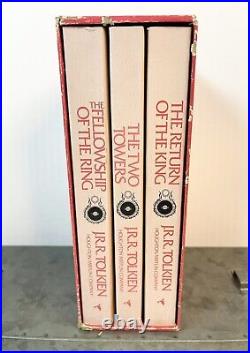 Lord Of The Rings Trilogy 1978 Box Set 2nd Edition withSlipcase Tolkien ORIGINAL