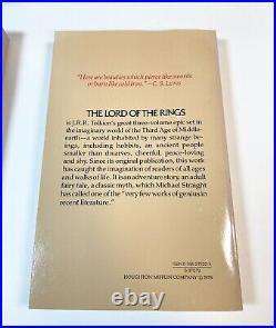 Lord Of The Rings Trilogy 1978 Box Set 2nd Edition withSlipcase Tolkien ORIGINAL