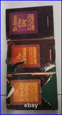 Lord Of The Rings Trilogy J. R. R. Tolkien 1965 2nd Edition With Dust Covers
