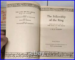 Lord Of The Rings Trilogy J. R. R. Tolkien 1965 2nd Edition With Dust Covers