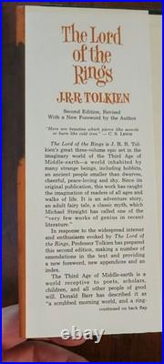Lord Of The Rings Trilogy J. R. R. Tolkien 1965 Box Set 2nd Ed. 3rd/4th Print MAPS