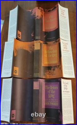 Lord Of The Rings Trilogy J. R. R. Tolkien 1965 Box Set 2nd Ed. 3rd/4th Print MAPS