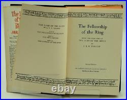 Lord Of The Rings Trilogy J. R. R. Tolkien 2nd Second Edition Maps 1965 Box Set