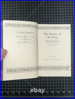 Lord Of The Rings Trilogy J. R. R. Tolkien 2nd Second Edition Maps 1965 Box Set