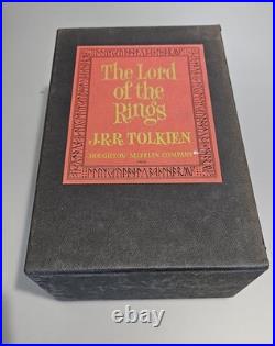 Lord Of The Rings Trilogy J. R. R. Tolkien 2nd Second Edition Maps 1965 Box Set LN