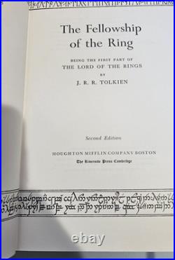 Lord Of The Rings Trilogy J. R. R. Tolkien 2nd Second Edition Maps 1965 Box Set LN