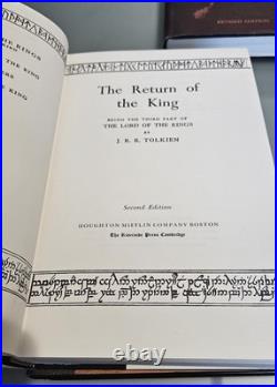 Lord Of The Rings Trilogy J. R. R. Tolkien 2nd Second Edition Maps 1965 Box Set LN