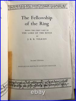 Lord Of The Rings Trilogy J. R. R. Tolkien Box Set 2nd Ed. Hc 1965