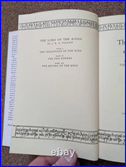 Lord Of The Rings Trilogy Tolkien Early 2nd Editions Third Impression- 1957