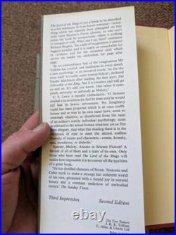 Lord Of The Rings Trilogy Tolkien Early 2nd Editions Third Impression- 1957