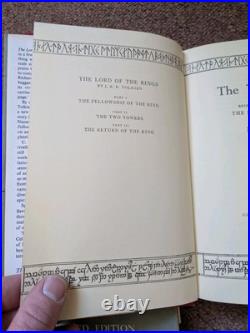 Lord Of The Rings Trilogy Tolkien Early 2nd Editions Third Impression- 1957